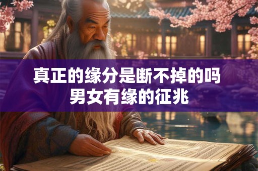 真正的缘分是断不掉的吗 男女有缘的征兆