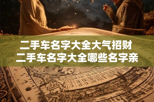 二手车名字大全大气招财 二手车名字大全哪些名字亲民又招财