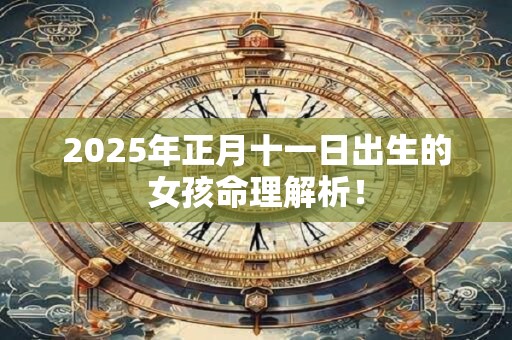 2025年正月十一日出生的女孩命理解析！