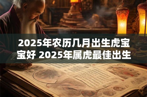 2025年农历几月出生虎宝宝好 2025年属虎最佳出生时辰