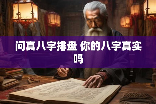 问真八字排盘 你的八字真实吗