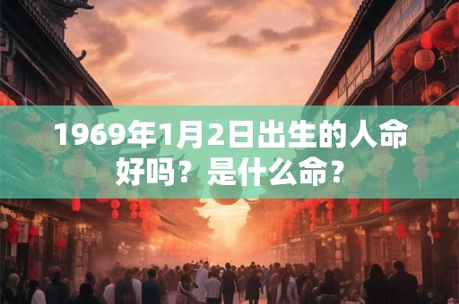 1969年1月2日出生的人命好吗？是什么命？