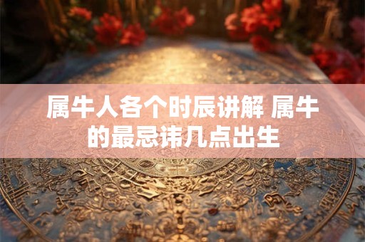 属牛人各个时辰讲解 属牛的最忌讳几点出生