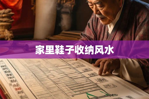 家里鞋子收纳风水