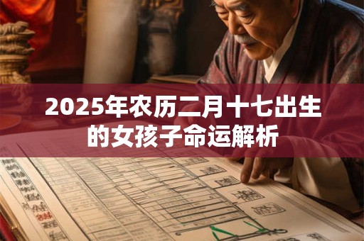 2025年农历二月十七出生的女孩子命运解析