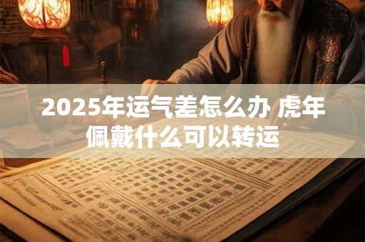 2025年运气差怎么办 虎年佩戴什么可以转运