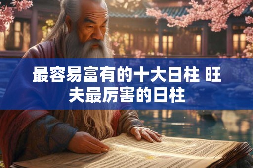 最容易富有的十大日柱 旺夫最厉害的日柱