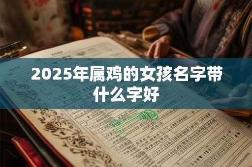 2025年属鸡的女孩名字带什么字好