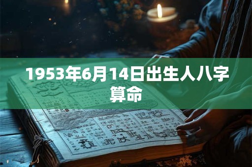 1953年6月14日出生人八字算命