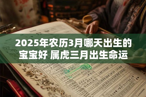 2025年农历3月哪天出生的宝宝好 属虎三月出生命运如何