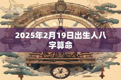 2025年2月19日出生人八字算命