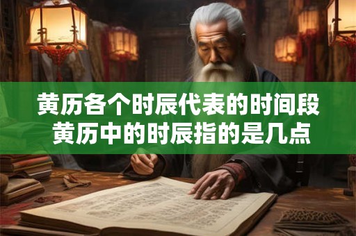 黄历各个时辰代表的时间段 黄历中的时辰指的是几点