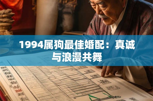 1994属狗最佳婚配：真诚与浪漫共舞