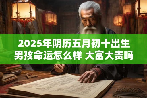 2026年阴历五月初十出生男孩命运怎么样 大富大贵吗 2026年阴历五月初十出生男孩命运怎么样 大富大贵吗