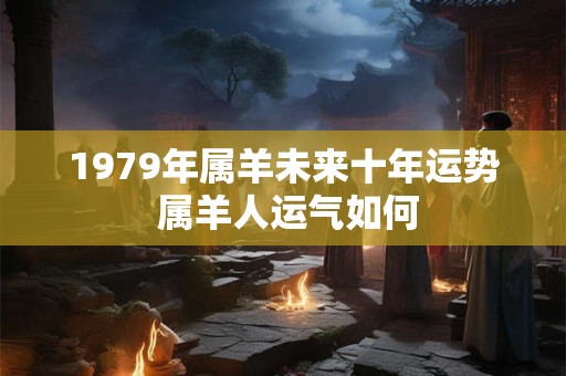 1979年属羊未来十年运势 属羊人运气如何