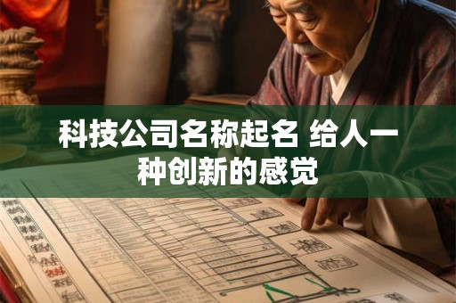 科技公司名称起名 给人一种创新的感觉