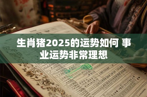 生肖猪2025的运势如何 事业运势非常理想