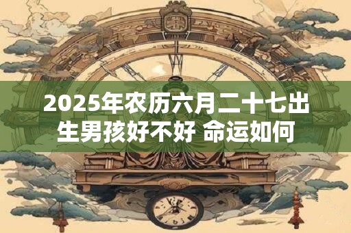 2025年农历六月二十七出生男孩好不好 命运如何