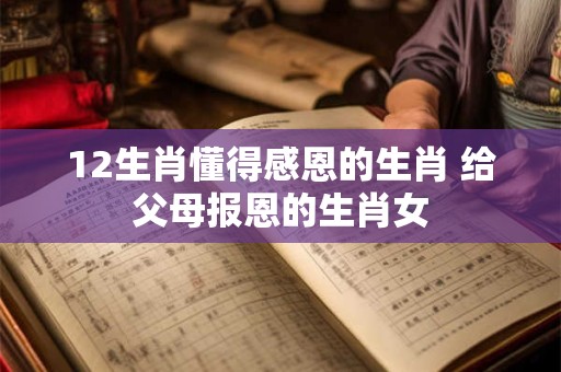 12生肖懂得感恩的生肖 给父母报恩的生肖女