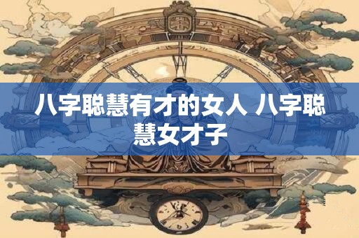 八字聪慧有才的女人 八字聪慧女才子