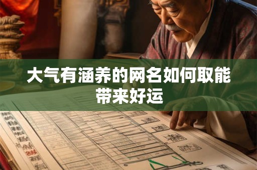 大气有涵养的网名如何取能带来好运