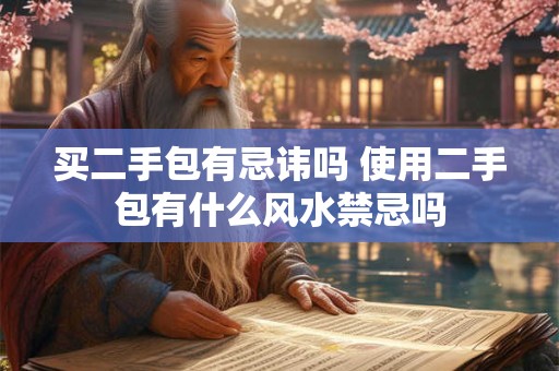 买二手包有忌讳吗 使用二手包有什么风水禁忌吗