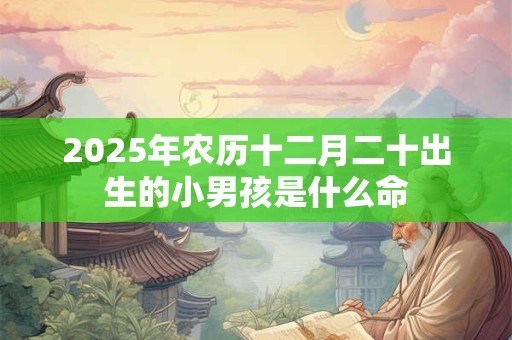 2025年农历十二月二十出生的小男孩是什么命