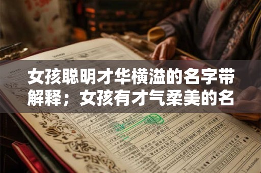 女孩聪明才华横溢的名字带解释；女孩有才气柔美的名字怎么取