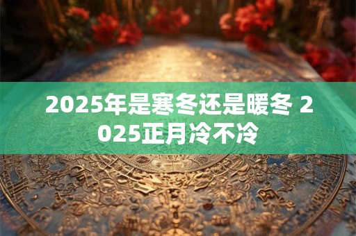 2025年是寒冬还是暖冬 2025正月冷不冷