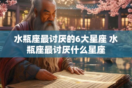 水瓶座最讨厌的6大星座 水瓶座最讨厌什么星座
