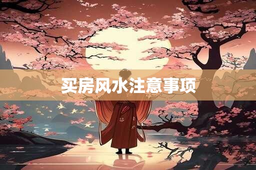 买房风水注意事项