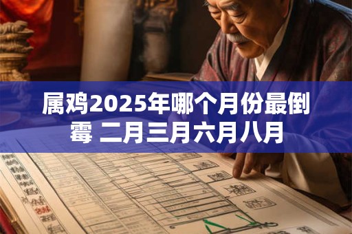 属鸡2025年哪个月份最倒霉 二月三月六月八月
