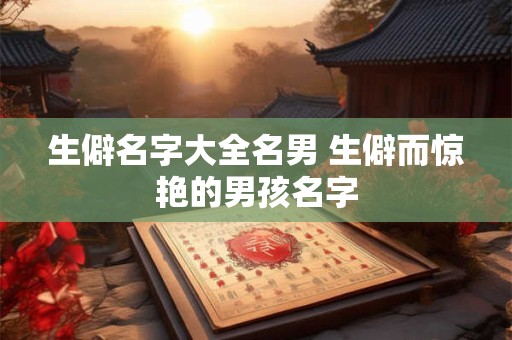 生僻名字大全名男 生僻而惊艳的男孩名字
