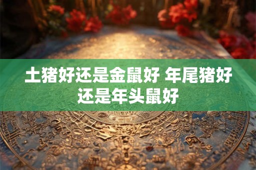 土猪好还是金鼠好 年尾猪好还是年头鼠好