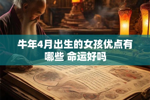 牛年4月出生的女孩优点有哪些 命运好吗