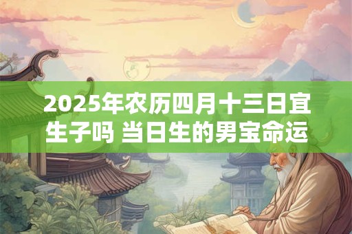 2025年农历四月十三日宜生子吗 当日生的男宝命运