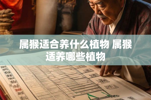 属猴适合养什么植物 属猴适养哪些植物