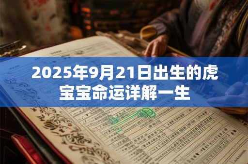 2026年9月21日出生的虎宝宝命运详解一生
