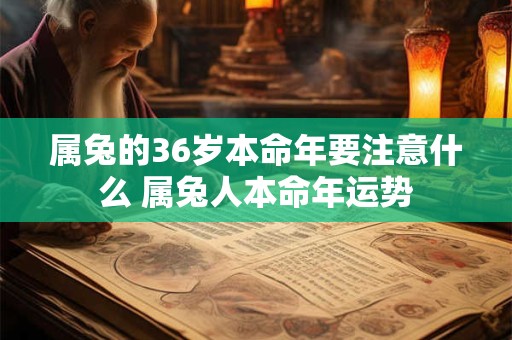 属兔的36岁本命年要注意什么 属兔人本命年运势