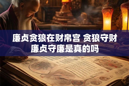 廉贞贪狼在财帛宫 贪狼守财廉贞守廉是真的吗