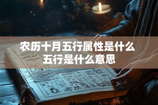 农历十月五行属性是什么 五行是什么意思