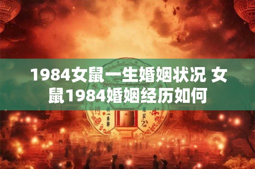 1984女鼠一生婚姻状况 女鼠1984婚姻经历如何