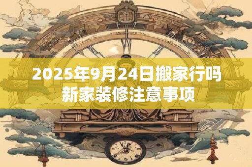 2025年9月24日搬家行吗 新家装修注意事项 2025年9月24日搬家行吗 新家装修注意事项