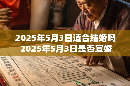 2025年5月3日适合结婚吗 2025年5月3日是否宜婚