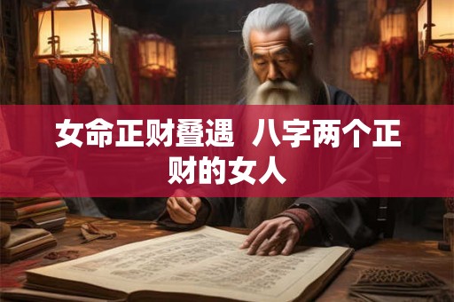 女命正财叠遇  八字两个正财的女人