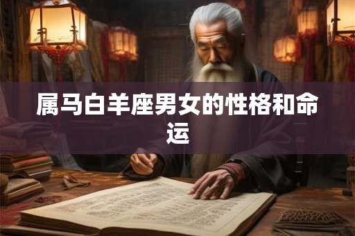 属马白羊座男女的性格和命运
