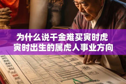 为什么说千金难买寅时虎 寅时出生的属虎人事业方向