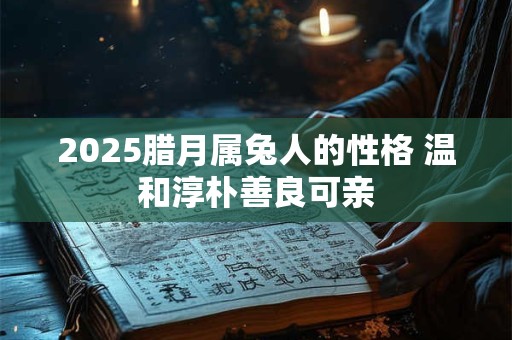 2025腊月属兔人的性格 温和淳朴善良可亲