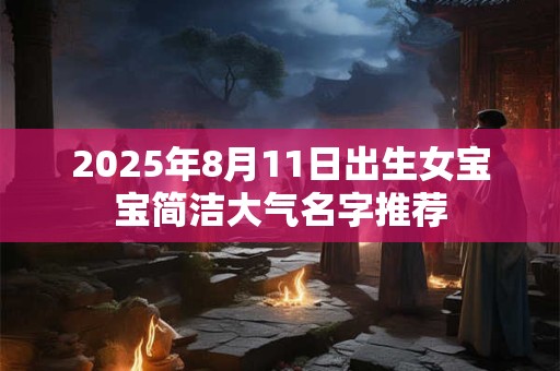 2025年8月11日出生女宝宝简洁大气名字推荐