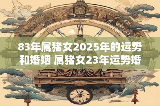 83年属猪女2025年的运势和婚姻 属猪女23年运势婚姻如何